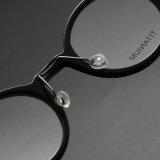 Round Titanium & Acetate Glasses LE8007_Black