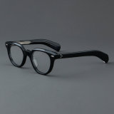 Round Acetate Glasses LE7073_Black