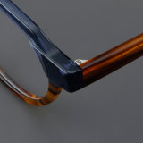 Round Acetate Glasses LE7067_Blue - Tortoise