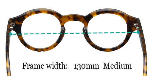 Frame width measurement guide