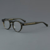 Round Acetate Glasses LE7068_Green