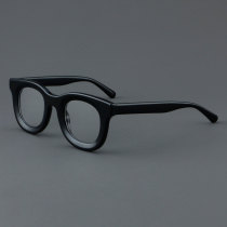 Round Acetate Glasses LE7069_Black