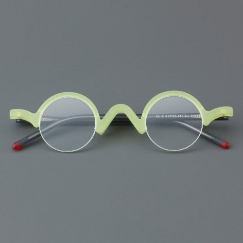 Harf Rim Acetate Glasses LE7060_Green