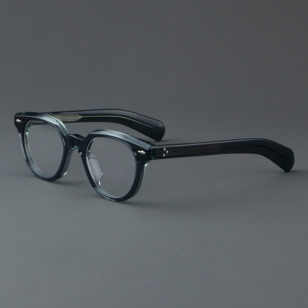 Round Acetate Glasses LE7073_Green