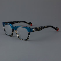Square Acetate Glasses LE7072_Blue - Tortoise Square Acetate Glasses LE7072_Blue - Tortoise