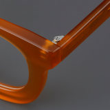 Round Acetate Glasses LE7069_Orange