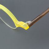 Harf Rim Acetate Glasses LE7060_Green - Yellow