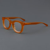 Round Acetate Glasses LE7069_Orange