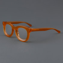 Round Acetate Glasses LE7069_Orange Round Acetate Glasses LE7069_Orange