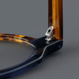Round Acetate Glasses LE7067_Blue - Tortoise
