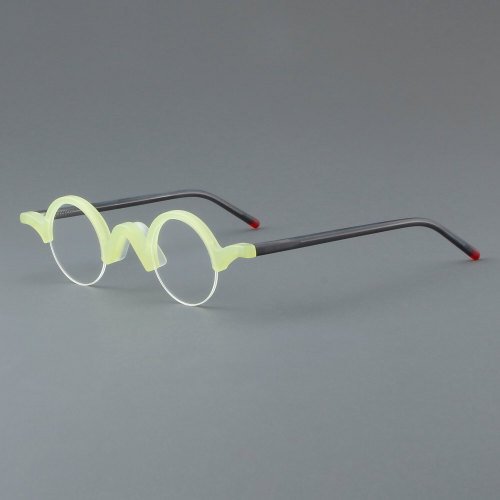 Harf Rim Acetate Glasses LE7060_Green