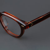Round Acetate Glasses LE7073_Red
