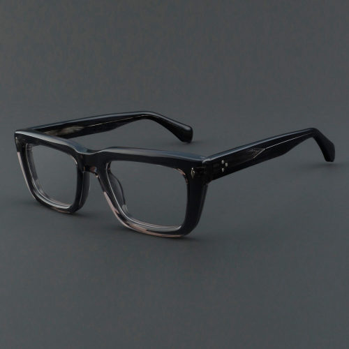 Rectangle Acetate Glasses LE7063_Black - Tortoise