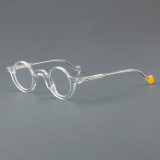 Round Acetate Glasses LE7051_Clear