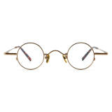 Round Metal Glasses LE7013_Gold