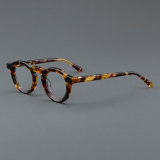 Round Acetate Glasses LE7054_Tortoise