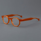 Geometric Acetate Glasses LE7026_Orange