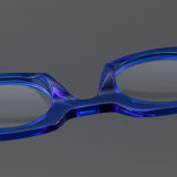 Geometric Acetate Glasses LE7025_Blue