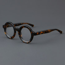 Round Acetate Glasses LE7032_Tortoise