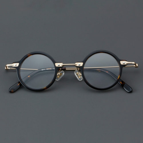 Round Acetate Glasses LE7028_Tortoise