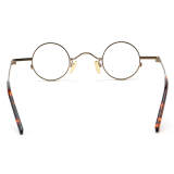 Round Metal Glasses LE7013_Gold