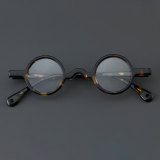 Round Acetate Glasses LE7009_Tortoise Front View