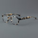 Geometric Acetate Glasses LE7026_Beige Tortoise