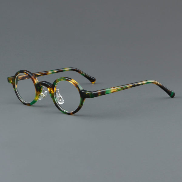 Round Acetate Glasses LE7019_Tortoise