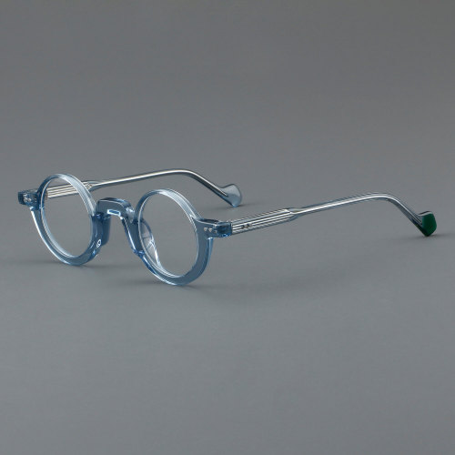 Round Acetate Glasses LE7051_Blue