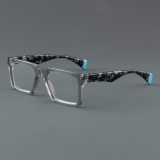 Square Acetate Glasses LE7020_Grey