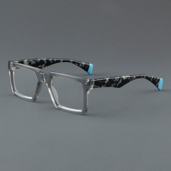 Square Acetate Glasses LE7020_Grey