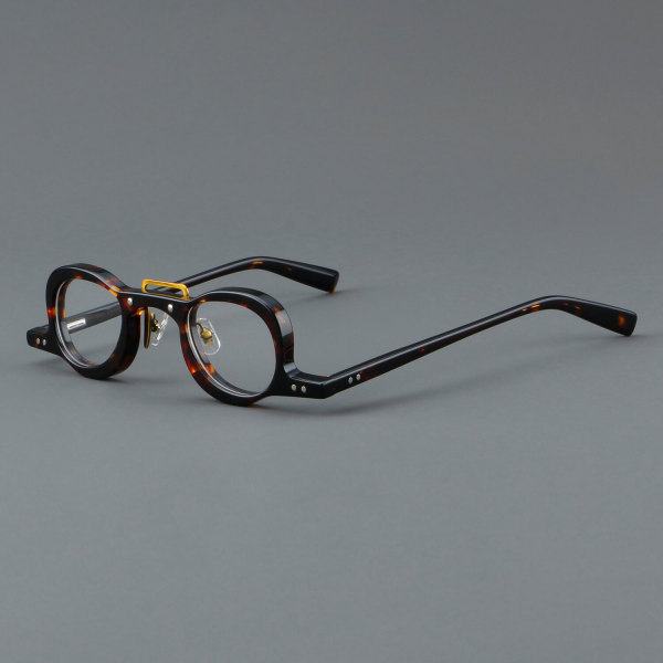 Round Acetate Glasses LE7038_Tortoise