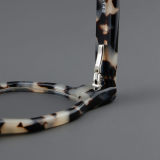 Geometric Acetate Glasses LE7026_Beige Tortoise