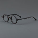 Round Acetate Glasses LE7001_Dark Grey