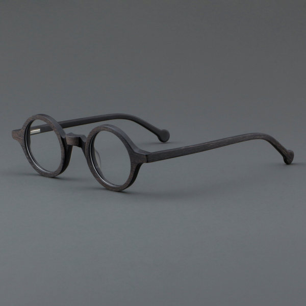 Round Acetate Glasses LE7001_Dark Grey