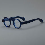 Round Acetate Glasses LE7018_Blue
