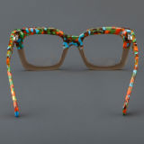 Square Acetate Glasses LE7022_Tortoise - Brown