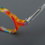Round Acetate Glasses LE7035_Rainbow