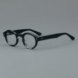Round Acetate Glasses LE7024_Black