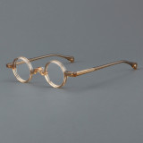 Round Acetate Glasses LE7009_Brown