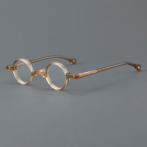 Round Acetate Glasses LE7009_Brown