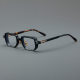 Rectangle Acetate Glasses LE7002_Black - Tortoise