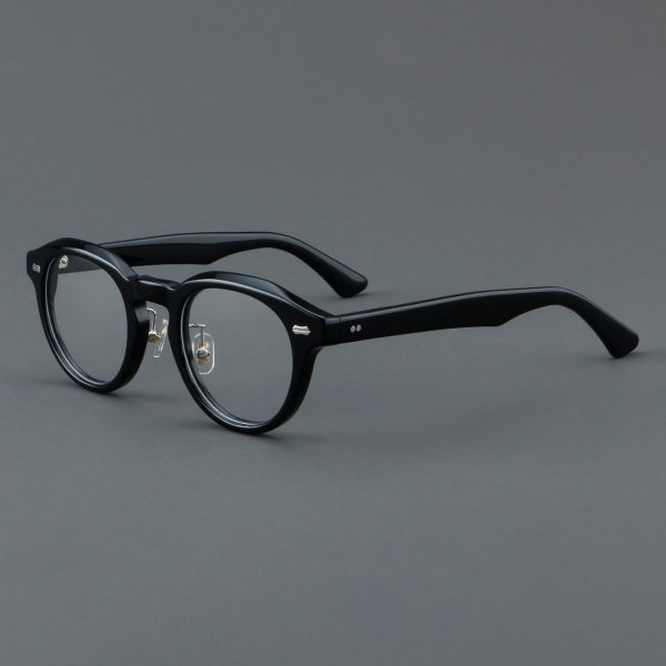 Round Acetate Glasses LE7006_Black