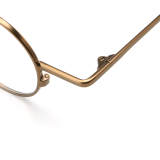 Round Metal Glasses LE7013_Gold