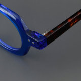 Geometric Acetate Glasses LE7025_Blue