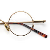 Round Metal Glasses LE7013_Gold