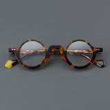 Round Acetate Glasses LE7051_Tortoise Front View