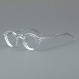Round Acetate Glasses LE7024_Clear
