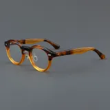 Round Acetate Glasses LE7006_Brown