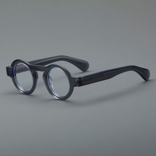 Round Acetate Glasses LE7018_Grey